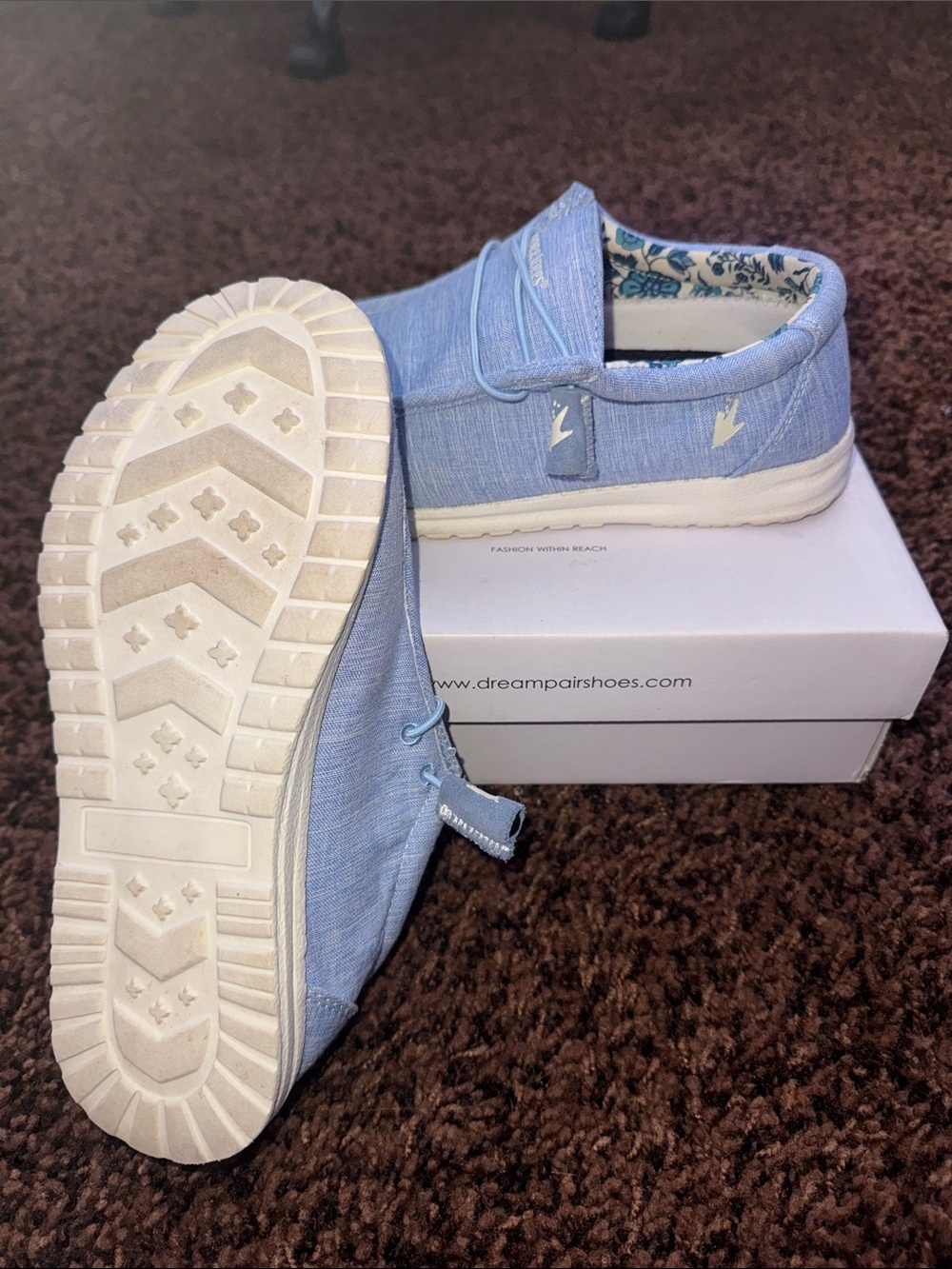 Frog Toggs Light Blue Slip-On Canvas Sneakers